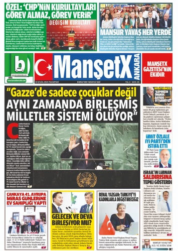 MANŞETX GAZETESİ'NİN 13.YIL 348.EYLÜL SAYILARI ÇIKTI