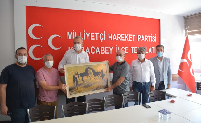 Başkan Özkan'dan MHP ilçe teşkilatına ziyaret