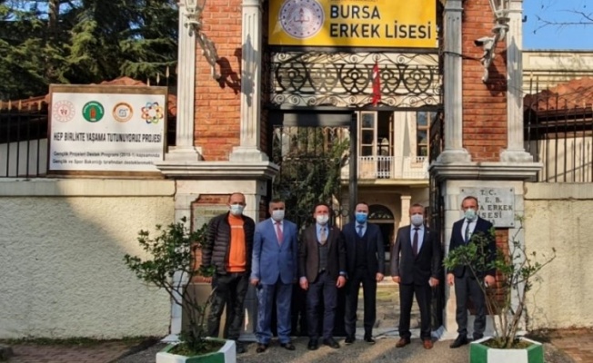 Bursa Milletvekili Ödünç, Erkek Lisesi'ni ziyaret etti