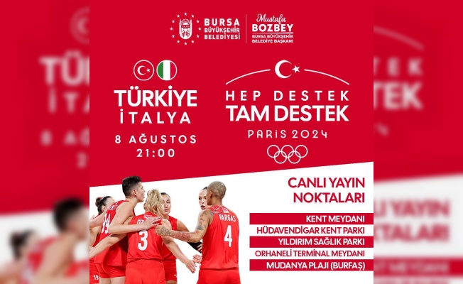 TÜRKİYE-İTALYA VOLEYBOL MAÇI DEV EKRANLARDA