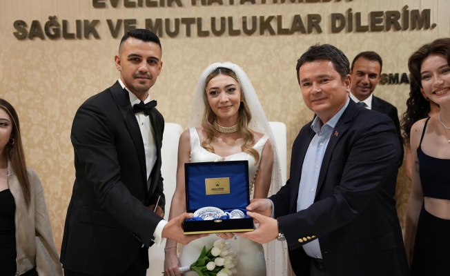 Osmangazi’de 1 yılda 6 bin 636 nikah kıyıldı